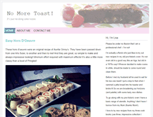 Tablet Screenshot of nomoretoast.com